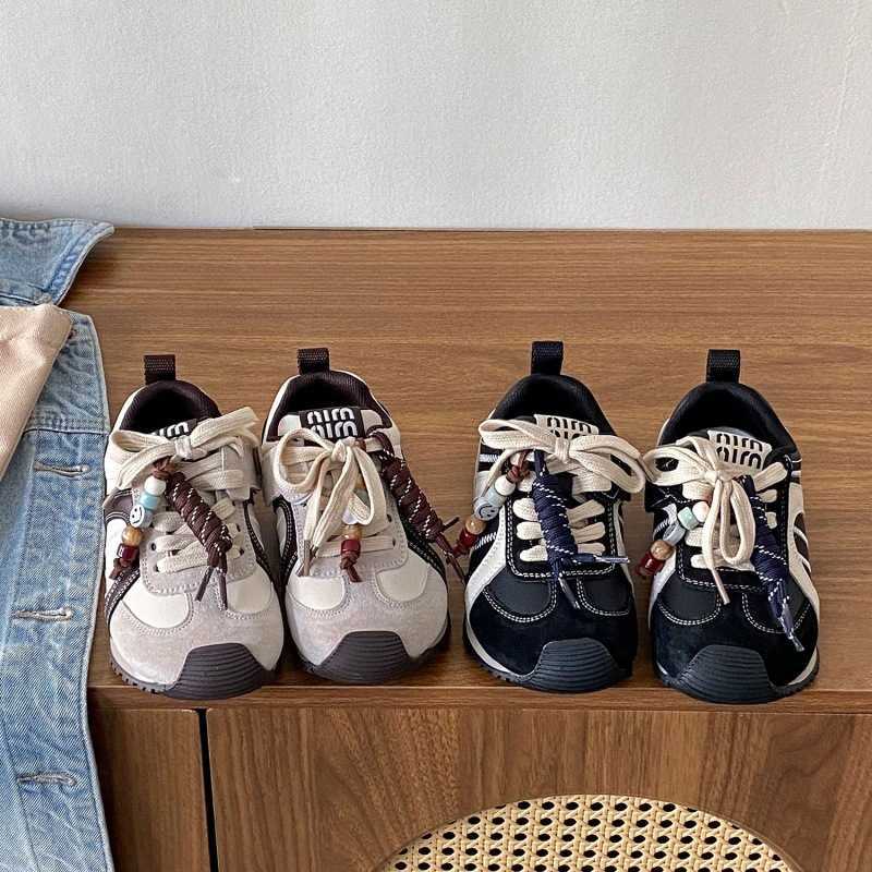 Childrens Shoes Forrest Gump Shoes 2025 Autumn Winter New Korean Fashion Beaded Boys and Girls Sneakers Stylish Casual Shoes W251017