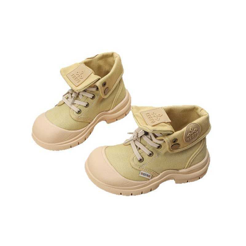 Childrens Boots 2025 Autumn New Boys Lowtop Nonslip Shoes Girls Fashion Versatile Casual Martin Boots W251017