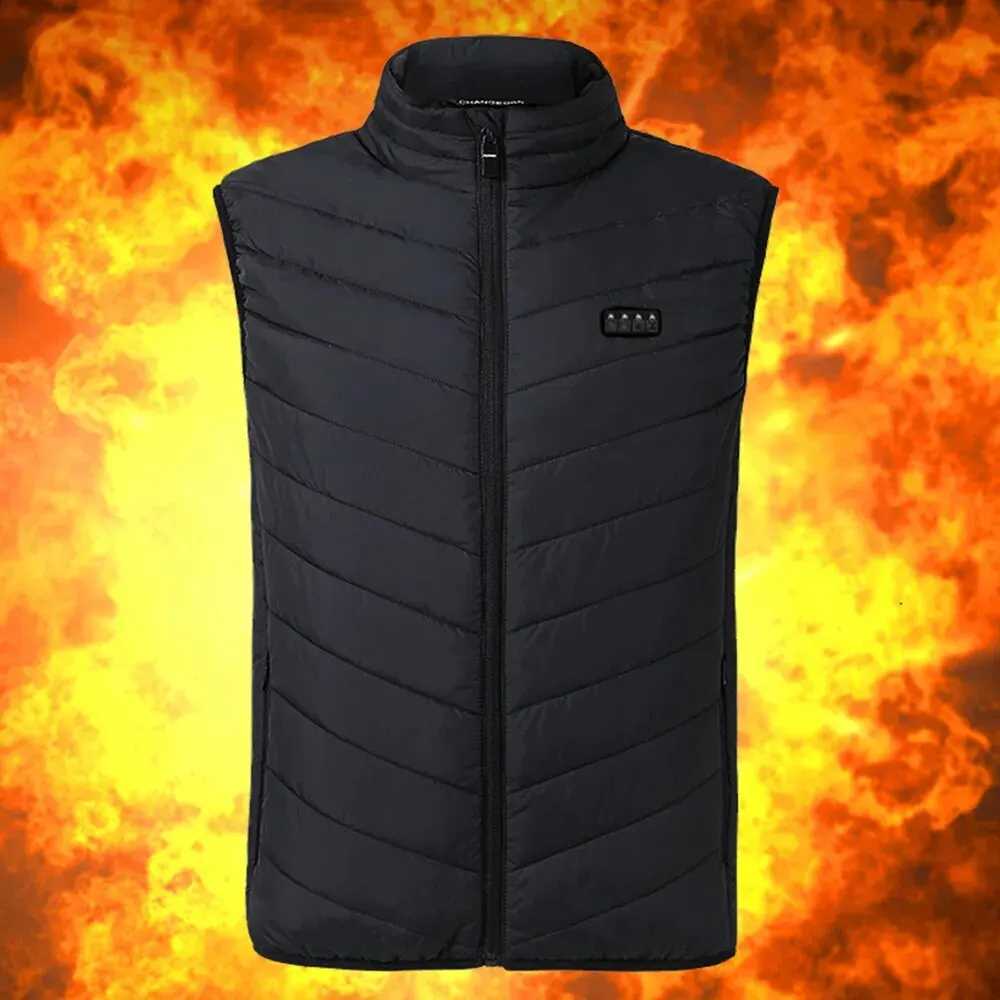 21 Areas Heating Vest Winter Electric Heated Jackets Men Women Thermal Heated USB Winter Skiing Heating Jacket Bodywarmer Coat H251017
