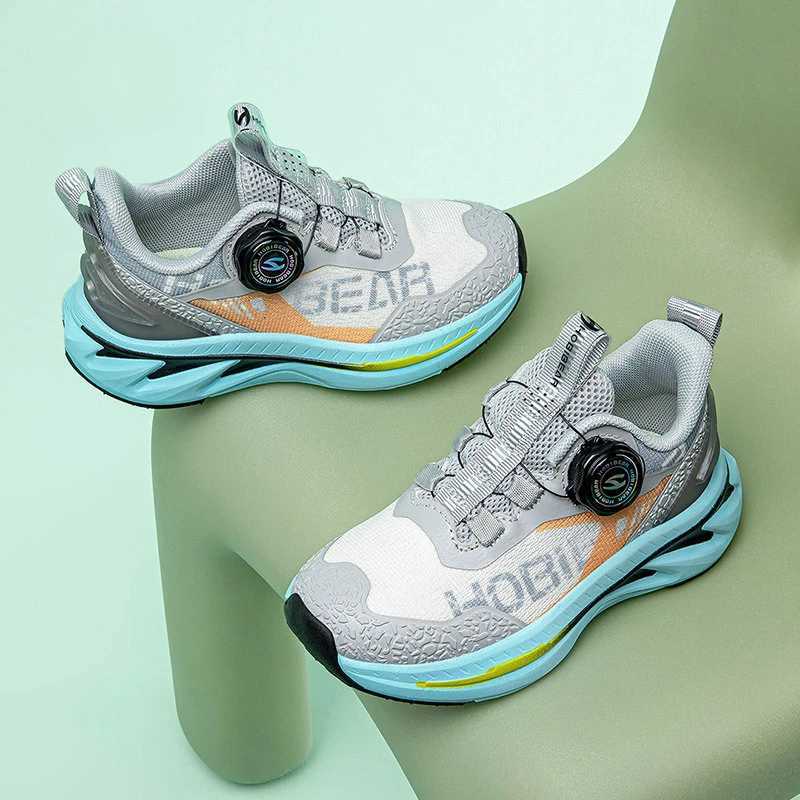 Fashion Brand Spring Boys And Girs Sports Shoes Mesh Breathable Student Casual Sneakers Shockabsorbing Childrens Running ShoesT251017