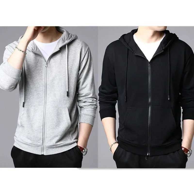 Youth Mens Thermal Hooded Sweatshirt Winter Thickened Zip Front Jacket Big Tall Fleece Hoodie Outerwear for Teenagers Z251017