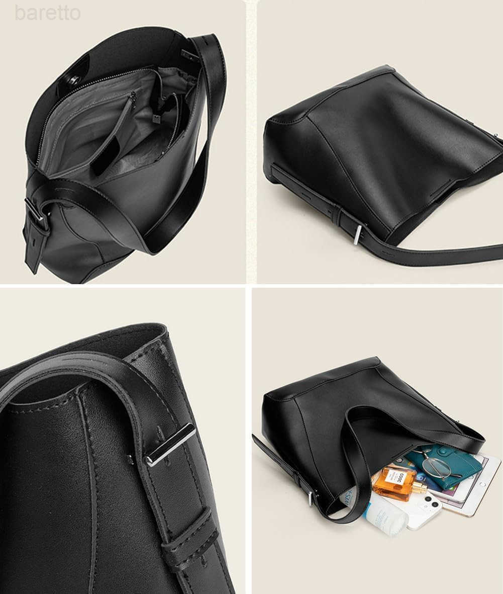 Womens Trendy Tote Bag Vegan Leather Shoulder Crossbody Purse Large Bucket Handbag Soft Top Handle Satchel Z251017