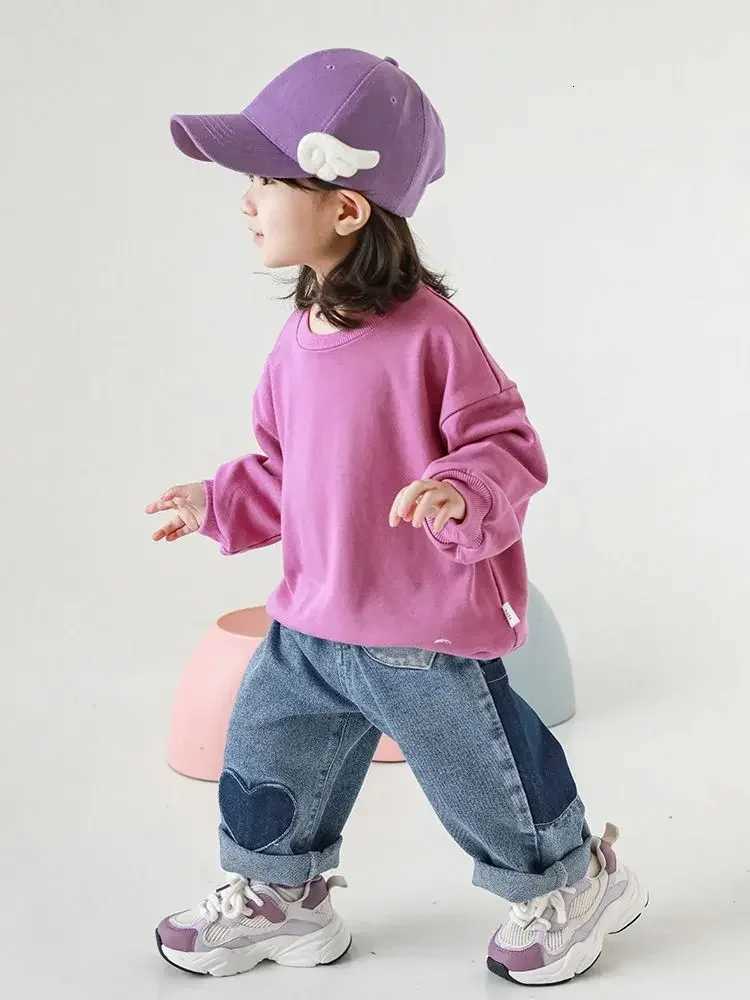 Straight Pants 2023 Summer Elastic Waist Ankle Length Wide Leg Cotton New Fashion Korean Casual Designable Unique Children GirlsT251017