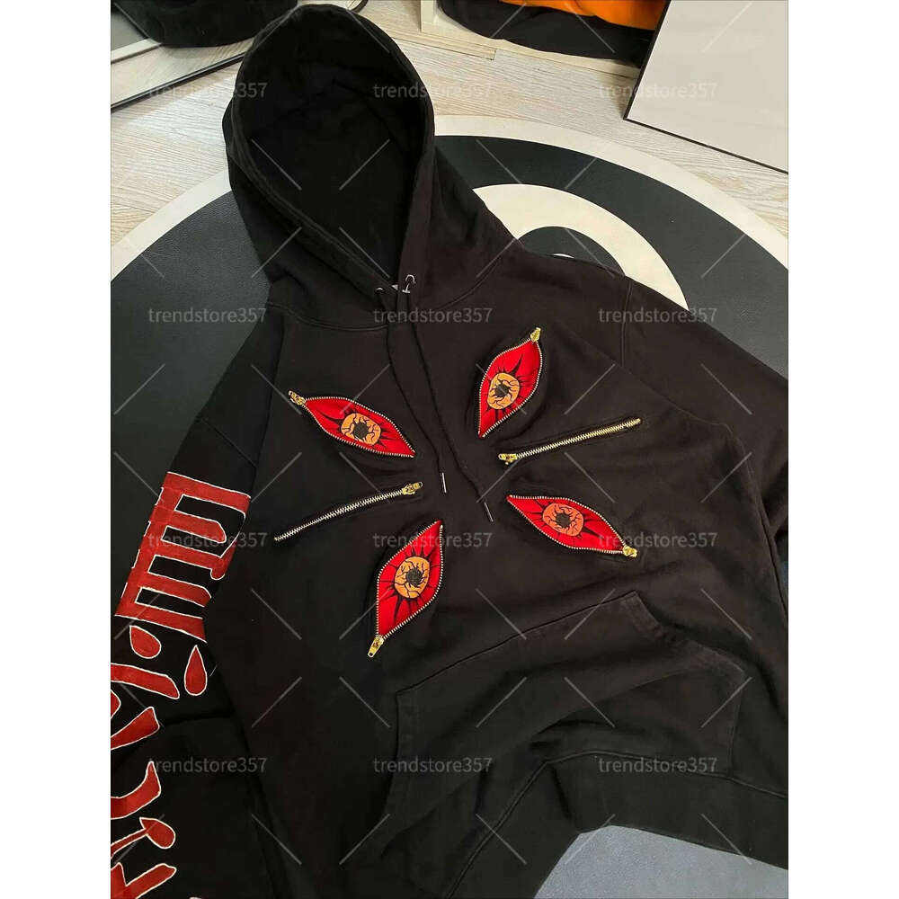 Cool Design Multi Zipper Hoodies Hip Hop Anime Hoodie Y2k Oversized Sweatshirts Haruku Punk Casual Streetwear Men Clothing