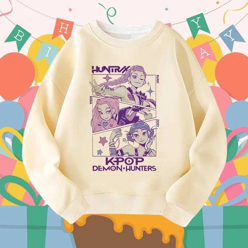 2025 Hot Movie New Unisex Shirt Manga Kpop Demon Hunters Childrens Sweatshirt Cute Tiger Shirt for Boys Girls The Kid Shirt 02 C251017