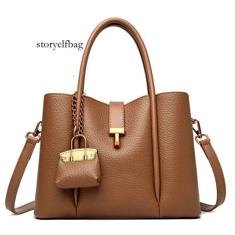 High Quality Soft Leather Shoulder Crossbody Bags For Women Large Capacity Bag Brand Designer Casual Handbag Sac A Main