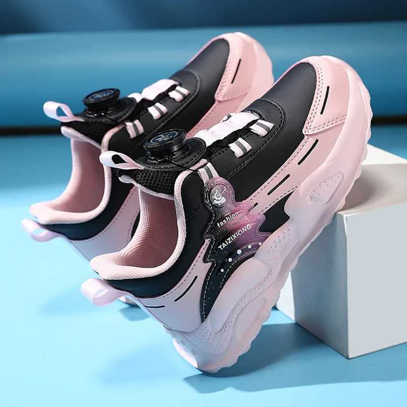 Autumn Winter Kids AntiSkid Leather Sneakers for 516 Years Boys Girls Lightweight Casual Walking Tennis School ShoesT251017