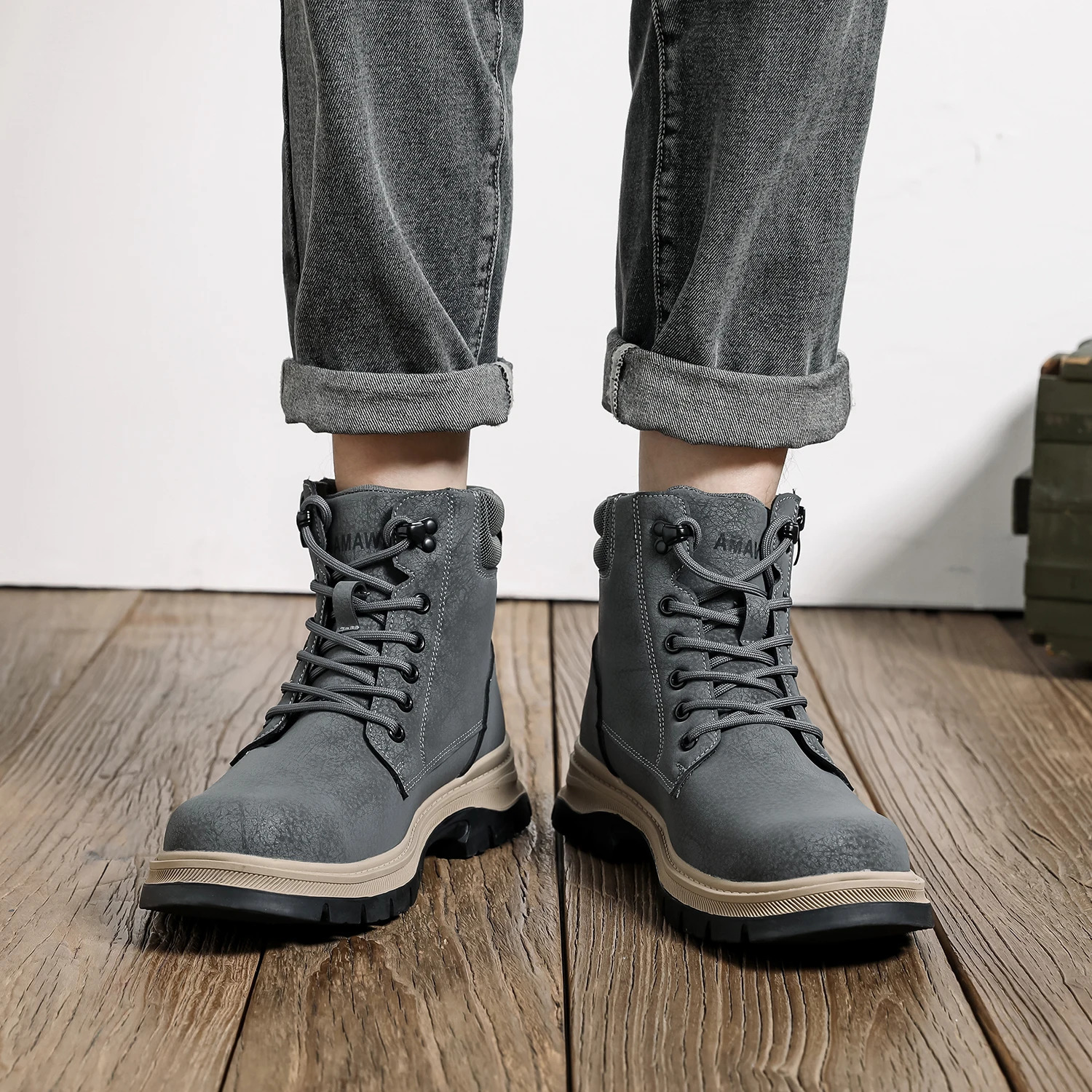 Anti Shock Steel Toe Indestructible Safety Shoes High Top Antipuncture Security Protective Work Hiker Boots for Men 251013