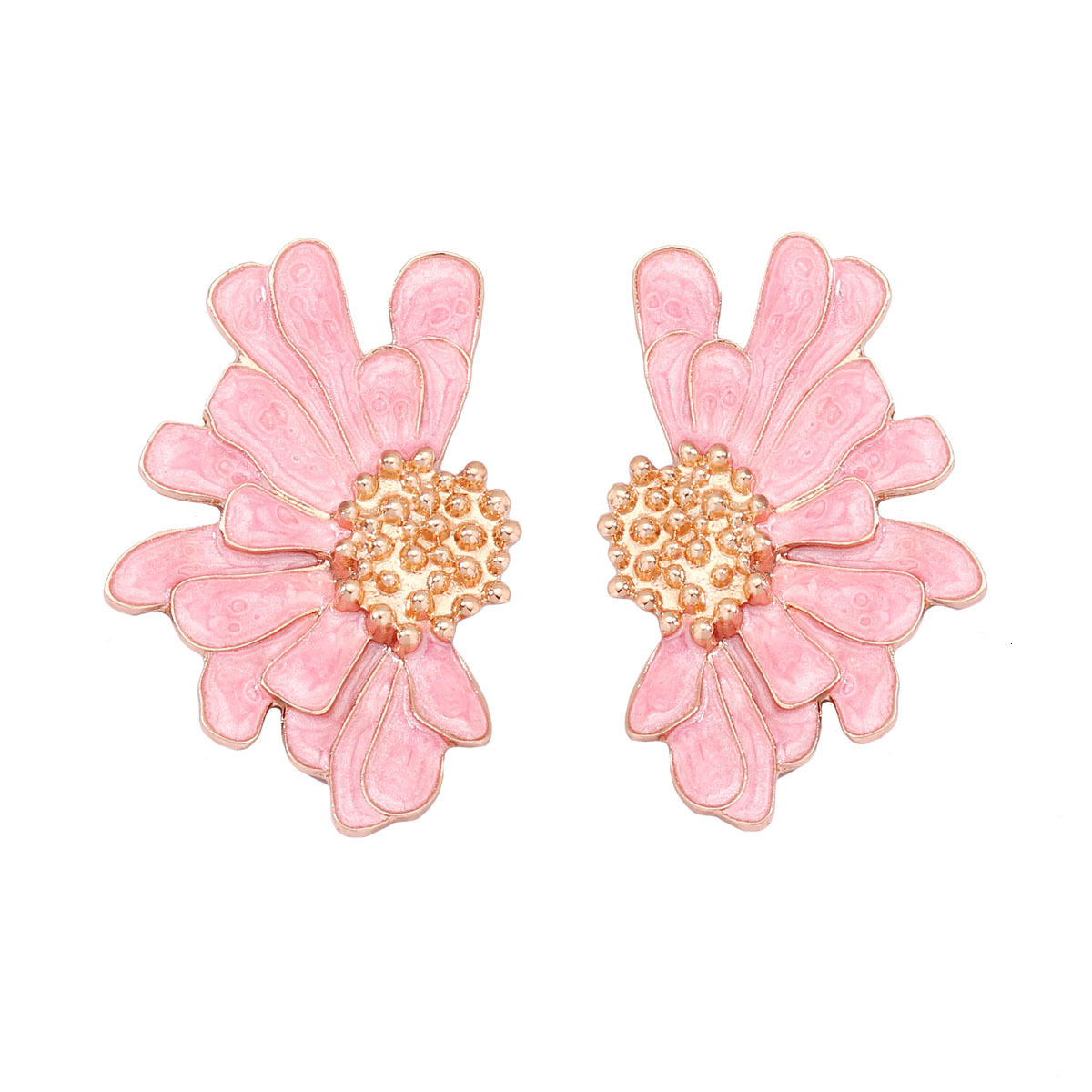 Designer earrings Alloy Enamel Earrings Fashion Trend Floral Earrings Simple Fresh Flower Stud Earrings Jewelry gift for women
