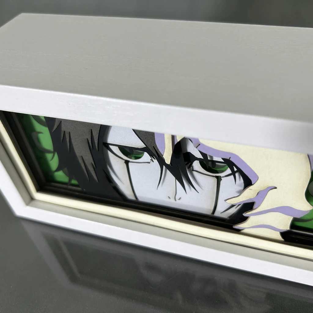 Paper Cut Anime Light Box Bleach Ulquiorra Cifer for Bedroom Decor Kids Birthday Gift Manga Table Lamps Ichigo Kurosaki Lightbox W251114
