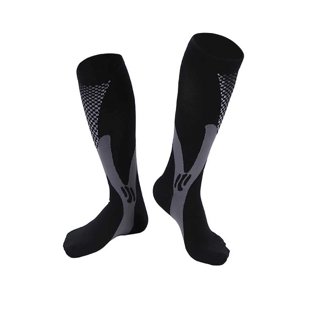 Mens Sports Compression Socks Varicose Veins Cycling Socks Nursing Running Compression Socks Nurse Outdoor Natural Hiking C251017