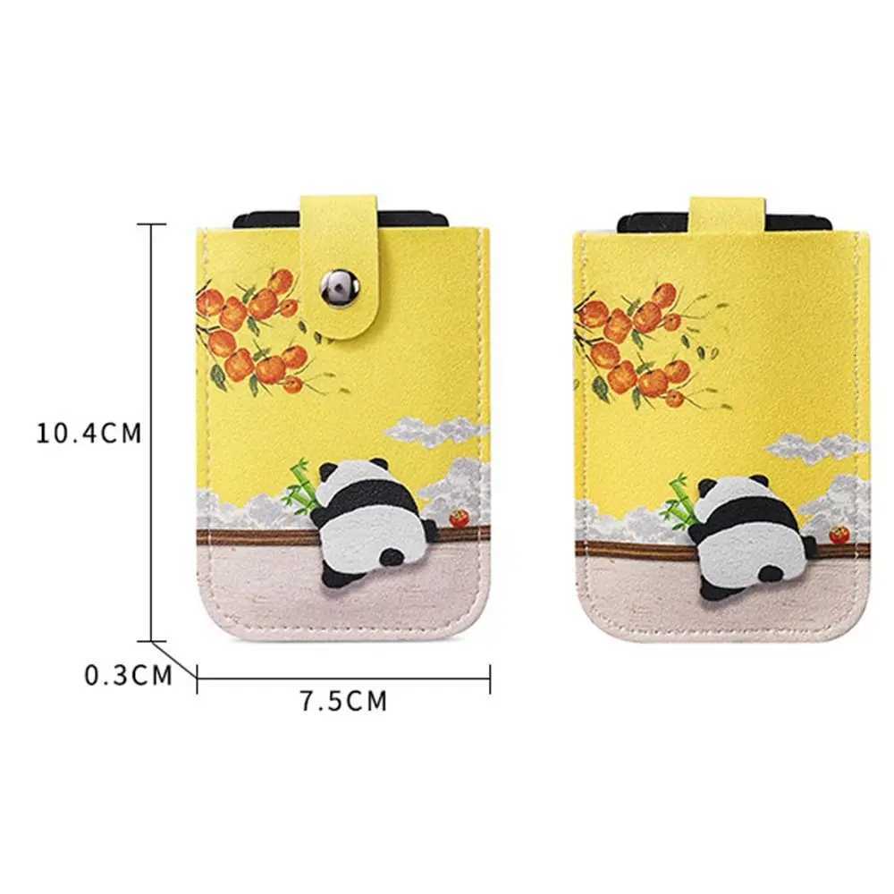 Laminated Concealed Mini Card Wallet RFID Blocking Pullout Type ID Card Holder PU Leather 6 Card Pockets PU Leather PursesW251017