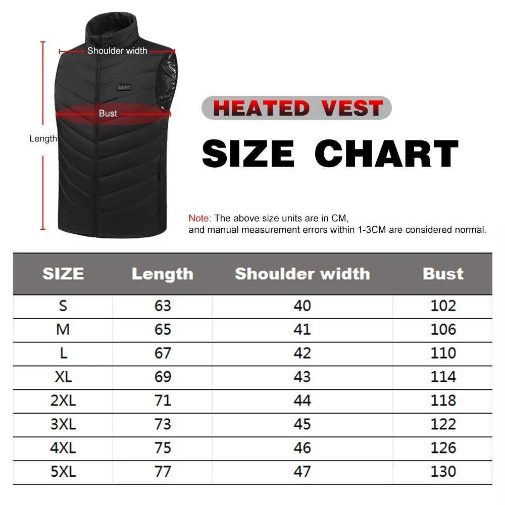 27 Areas Electric Heated Vest Heated Jackets Men Women Sportswear Heated Carbon Fiber Heat Coat USB Heating Jacket For Outdoor H251017