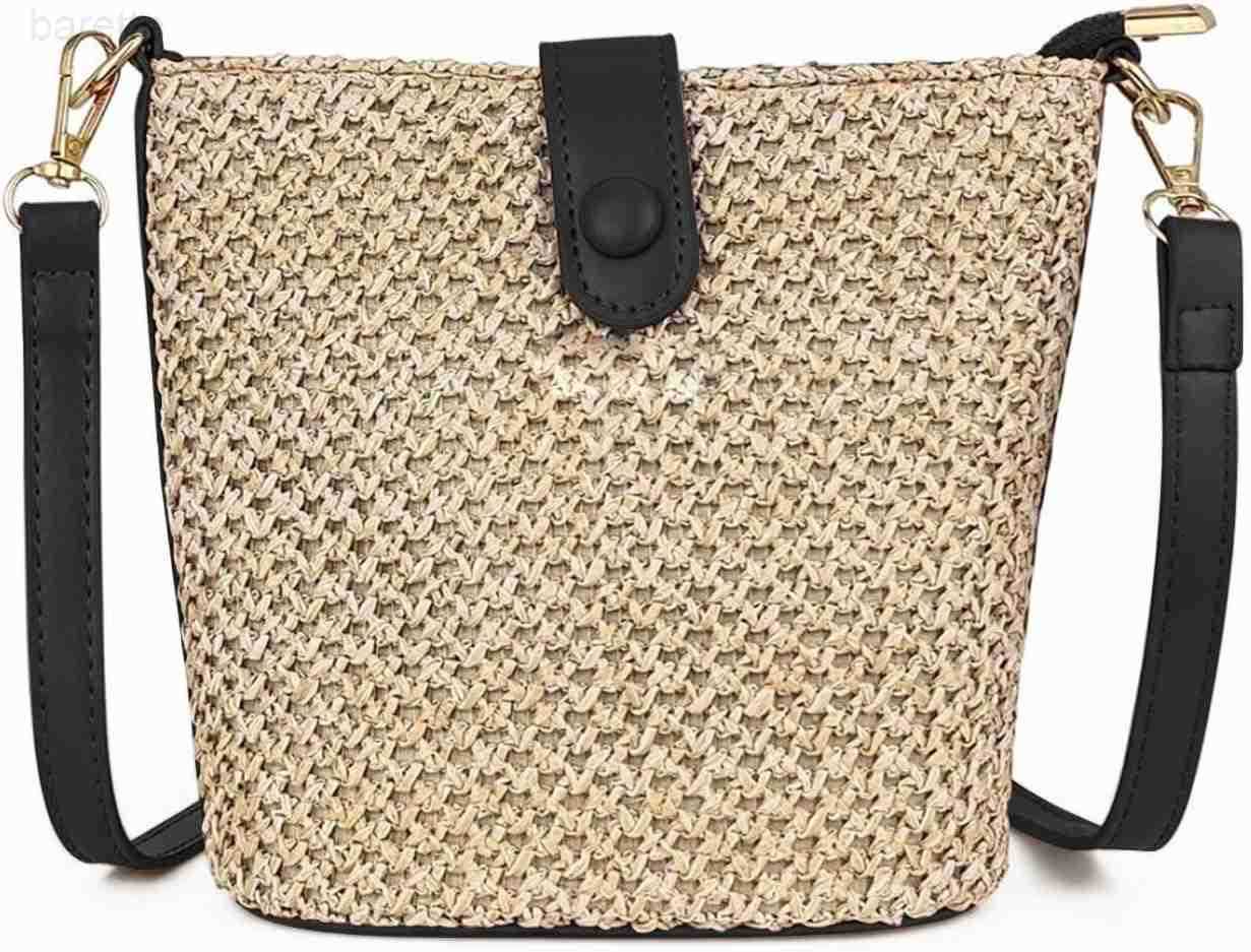 Straw Crossbody Bags for Women Fashion Rattan Shoulder Bag Boho Woven Bag Summer Straw Clutch Purse for Vacation Z251017
