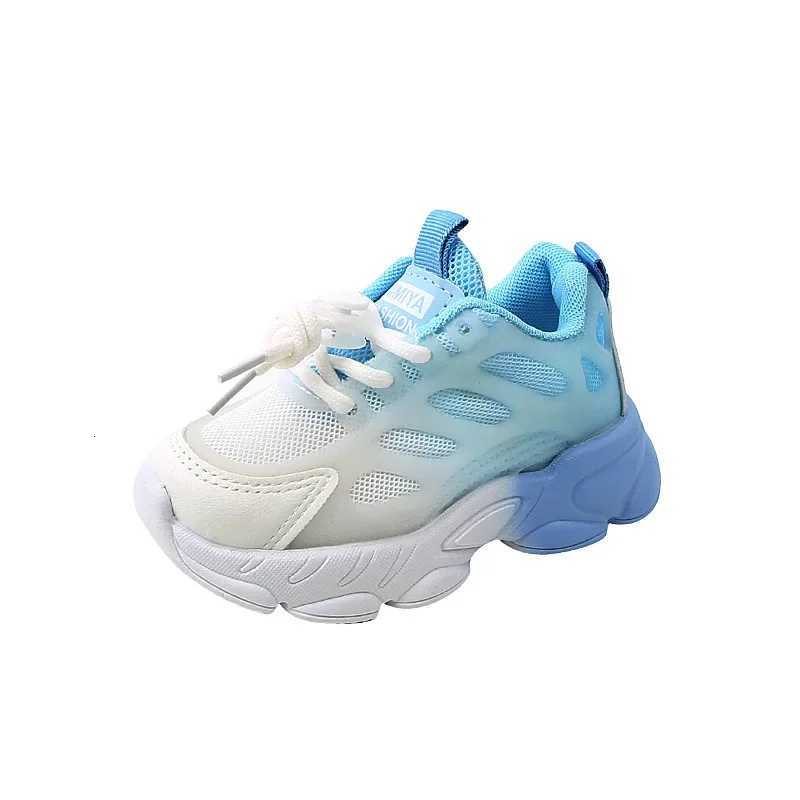 Size 2130 Children Sports Shoes for Boys Girls Baby Gradient Color Breathable Running Sneakers Kids Footwear From 1 6 YearsT251017