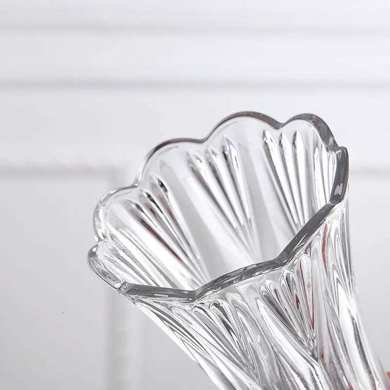 Thick Heavy Crystal Glass Vase Creative Living Room Decor for Lilies Bamboo Lead Free C251017
