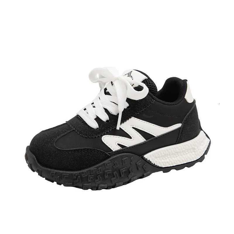 KidsCasual Shoes Sneakers PU Leather Spring Shoes For Children Antislip Breathable Thick Bottom Red Black Shoes Size 2637T251017