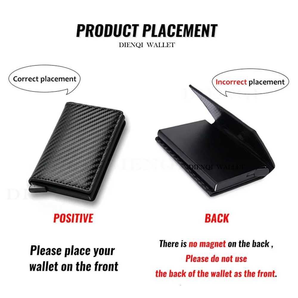 Rfid Metal Visit Credit Card Holder Men Wallets Luxury Business Bank Cardholder Case Wallet for Men Card Storage PortecartesW251017