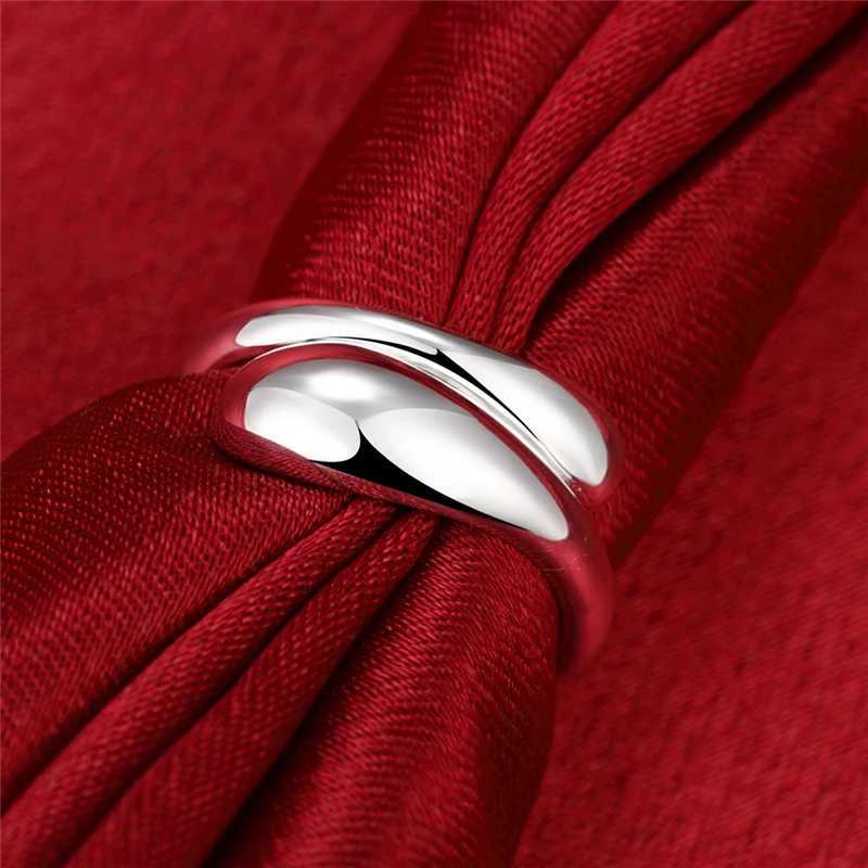 DOTEFFIL 925 Sterling Silver Water DropletsRaindrops Ring For Women Wedding Engagement Party Fashion Charm JewelryW251017