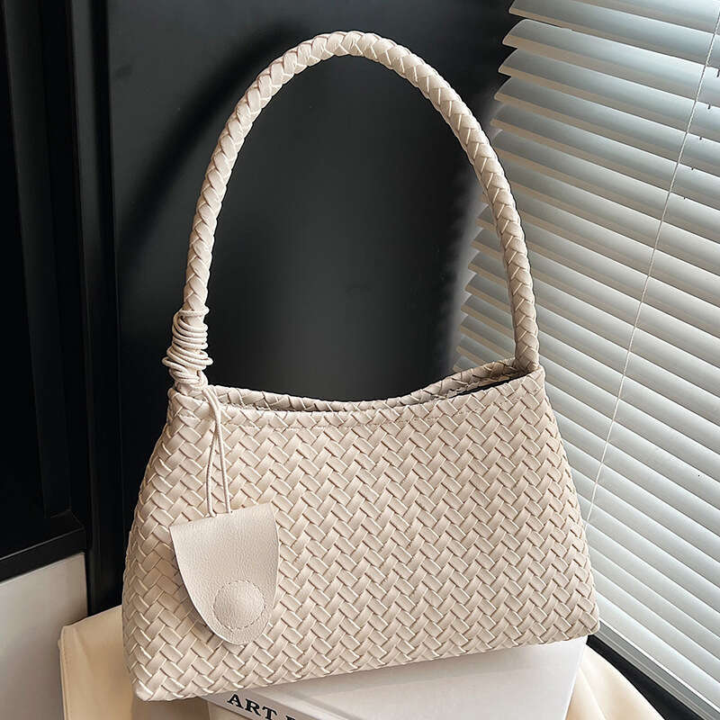 Korean Niche Handwoven Underarm Fashion Casual Handheld Mother-Daughter Large Capacity Shoulder Bag for Women
