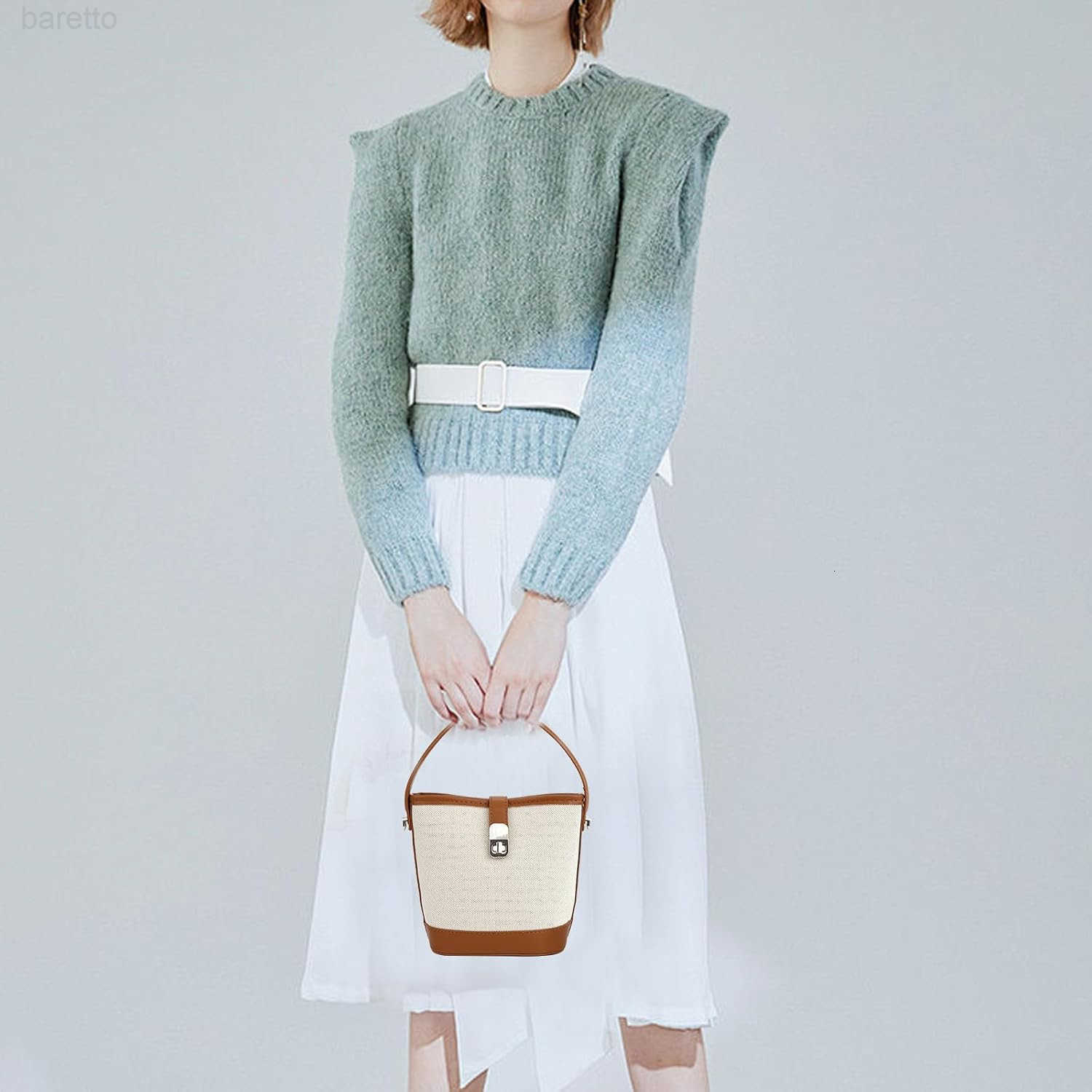 Crossbody Bag Purses for Women Small Bucket Bag with Adjustable Strap Mini Cross Body Purse Leather Shoulder Bag and Handbag Z251017