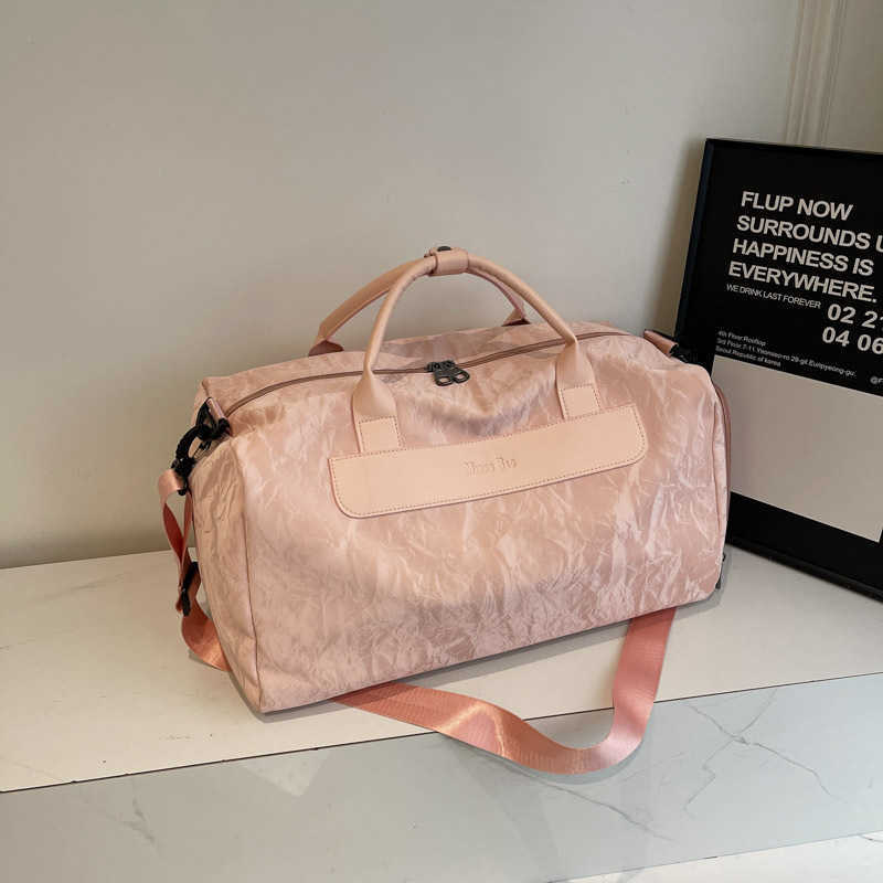 New Fashion Single Shoulder Travel Bag Outdoor Dry Wet Separation Sports Handbag Large Capacity Lightweight Yoga Fitness Bag 250415