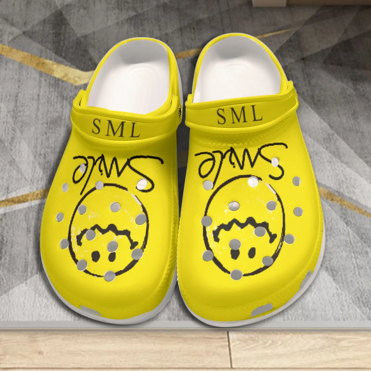 DHgatepod Men's Allover Print Classic Clogs | 2-Way Sandal & Slipper | Lightweight Soft EVA | Indoor Outdoor Use