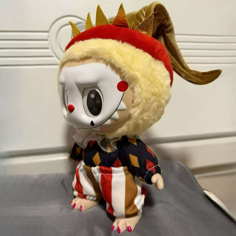 New Product Halloween WHY SO SERIOUS Series 38Cm Big Moonlit Mask Labubu Vinyl Plush Doll 4.0