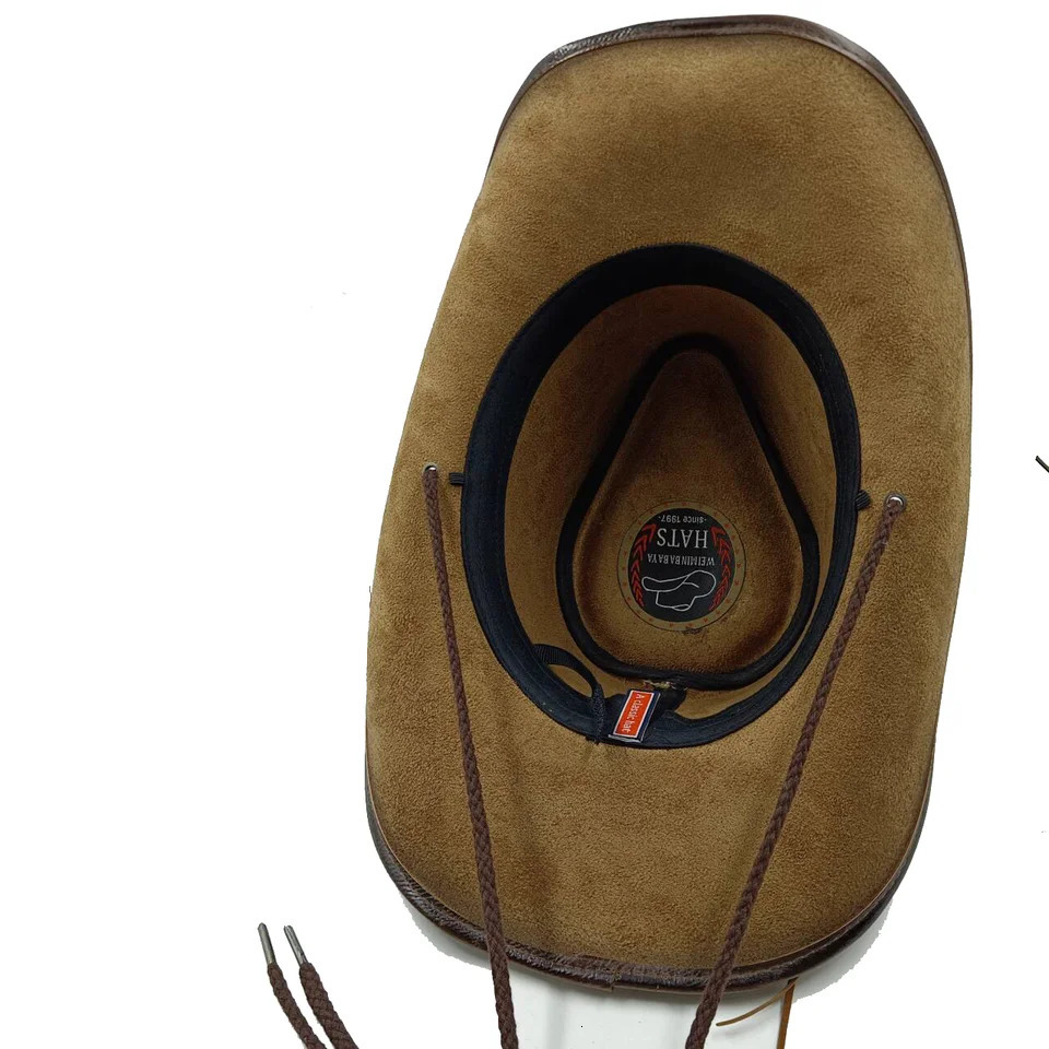 30Stlye 100 Leather Men Western Cowboy Hat For Gentleman Dad Cowgirl Sombrero Hombre Caps Big Sizelarge head 251015