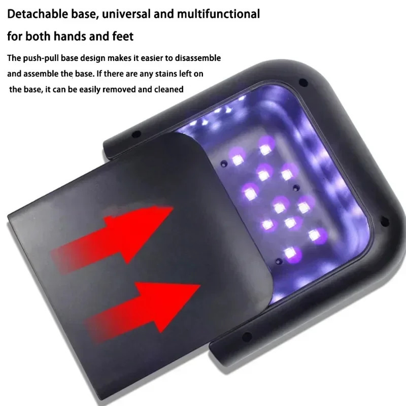 Nail Dryer Smart 20 48W UV LED Lamp Nail with Smart Timer Memory Invisible Digital Timer Display Nail Drying Machine 251014