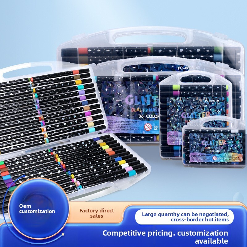 Luminous Marker Fluorescent Painting Shining Starlight Ink Glitter Pen