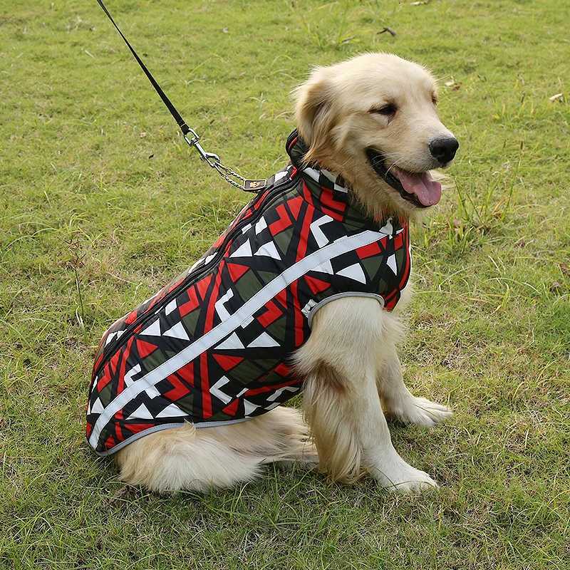 Waterproof Big Dog Coat Jacket for Medium Large Dogs Winter Warm Pet Clothes Golden Retriever Pitbull Clothing ropa para perroW251017