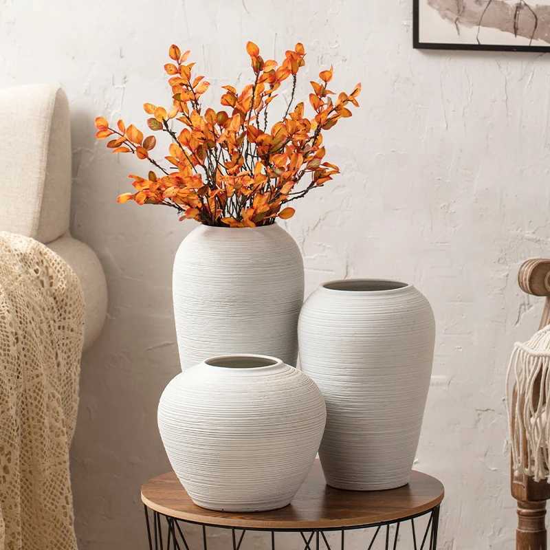 JingdezhenMinimst Countertop Combination Set Creative Japanese Dried Flowers Hydroponic Vase Home Ornament Solid Color C251017