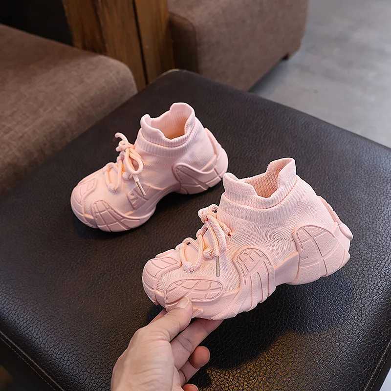 Kid Shoes Sneakers Fashion Knit Luxury Designer High Top Children Shoes Comfortable Casual Running Sports Tennis Shoes Boy GirlsT251017