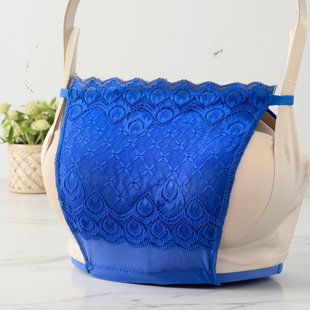 1PCS--7PCs Lace Cleavage Cover Up Women Camisole Elastic Band Clip-On Camisole Bras Insert Wrapped Chest Protection Covering Tube Top