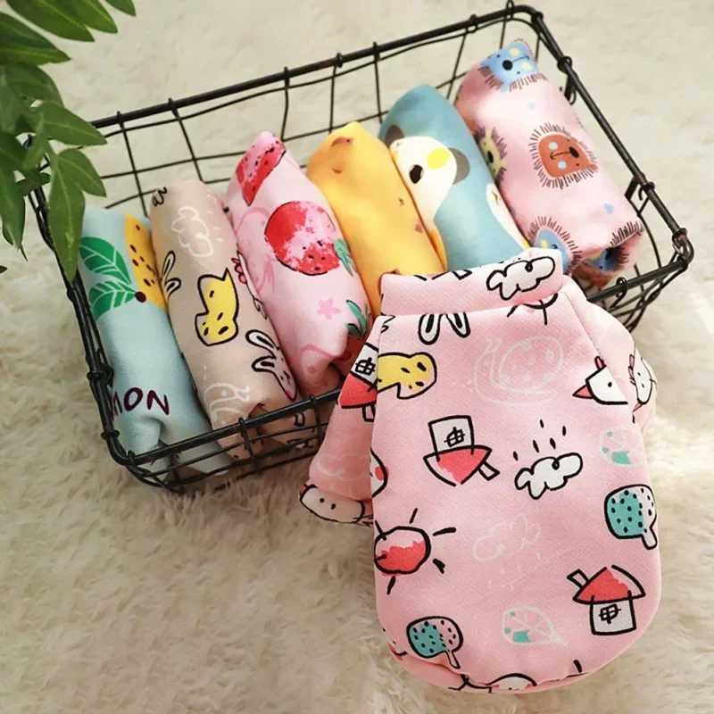 Cute Animal Printed Pet Coat Dog Home Clothes Soft Sleeping Suit French Bulldog Pet Jumpsuit Warm Pets Clothing Ropa PerroW251017