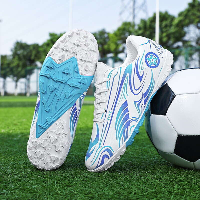 new New Non-Slip Spike Children's Soccer Men's Professional Training Sneakers Low-Cut Youth Sports Shoes