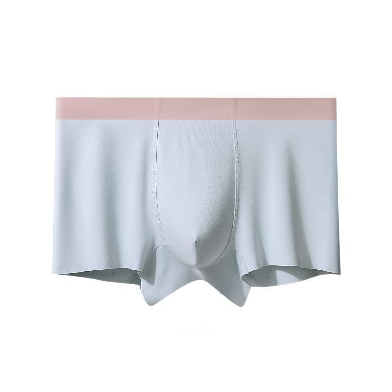 5 Pcs RC Seamless Boxer Modal Antibacterial Inner Mid-Waist Breathable Solid Color Plus Size Four-Corner Breathable Antibacterial