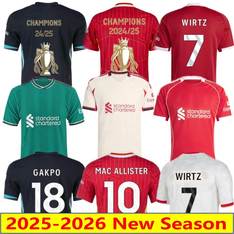 2025 2026 WIRTZ Ekitike soccer jerseys fans player version 25 26 Kerkez home Away 3rd black goalkeeper NYONI football shirt kids uniforms adult men size S-4XL
