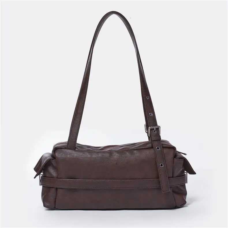 2025 New Korean design Soft Leather Crossbody Bag Wens Saddle Bag Underarm Bags Four Small Bag Sli Trendy Handbag1 D251017