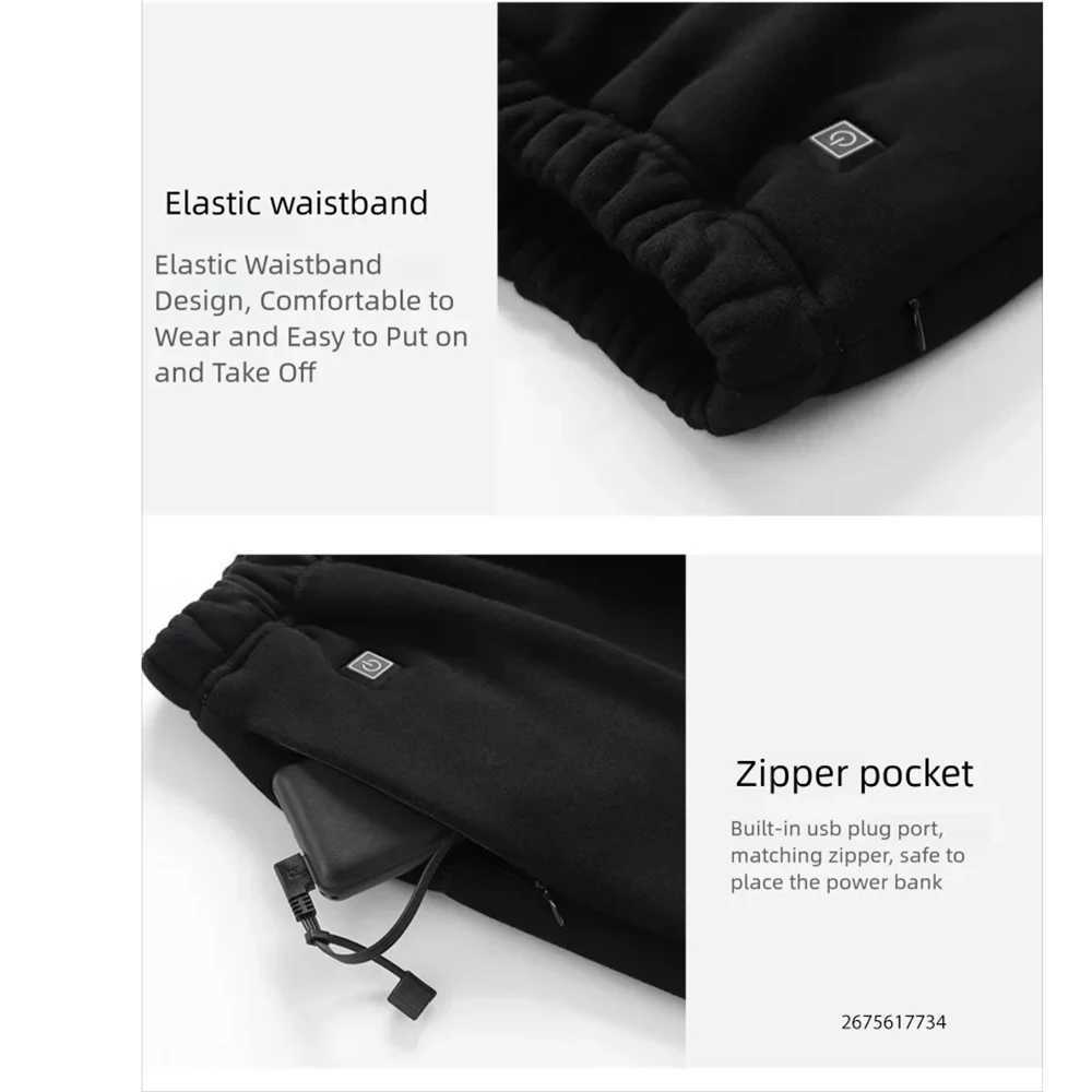 Heated Underwear Men Winter USB Electric Heated Thermal Underwear Womens Ski Self Heating Underwear H251017