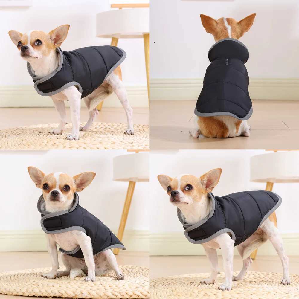 Winter Pet Dog Clothes For Small Medium Dogs Cat Reflective Dog Jacket Coat Warm Fleece Puppy Clothing Chihuahua Bulldog OutfitsW251017