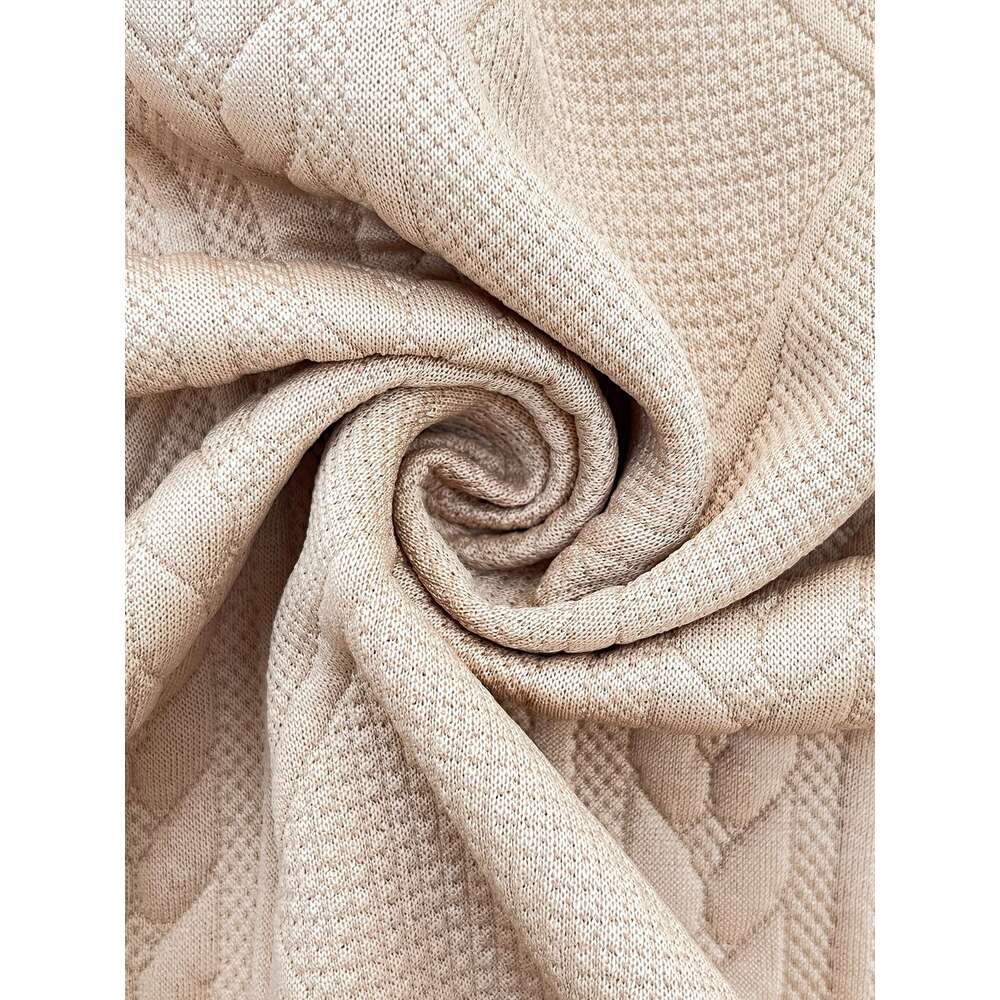 Zip Front Textured Jacket, Casual Solid Color Long Sleeve Jacket For Spring & Fall, Women's Clothing