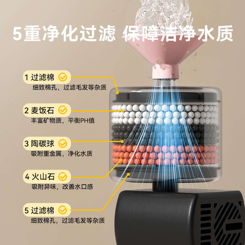 Cartoon Kitten Pet Ceramic Dispenser New Two-tone Electric Circulating Filter Home Water hine