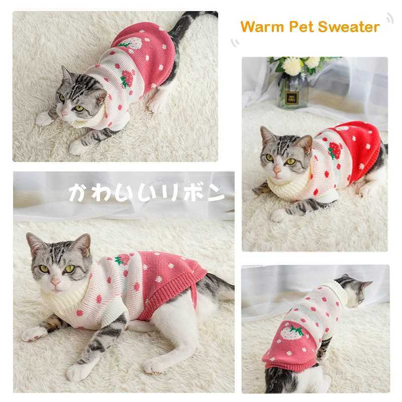 Puppy Cat Sweater Winter Warm Dog Clothes For Small Medium Dogs Chihuahua Dachshund Coat French Bulldog Yorkie Poodle Pet OutfitW251017