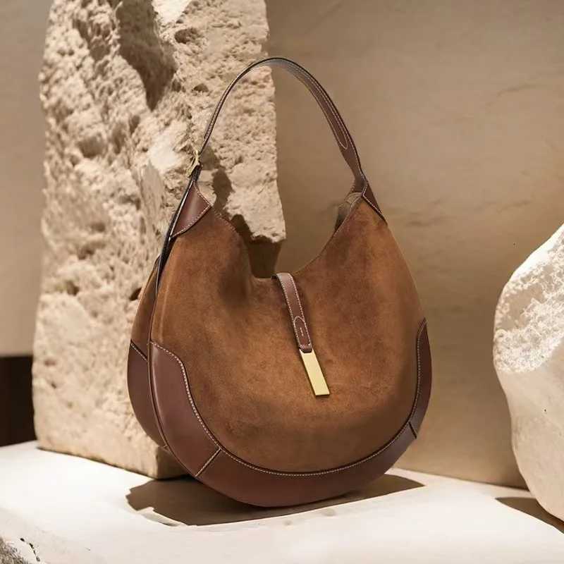 New Suede Vintage Wens Shoder Bag Luxury Bags 2025 Ladies Large Capacity Tote Youth Fi Handbag Fancy S Lady Trend1 D251017