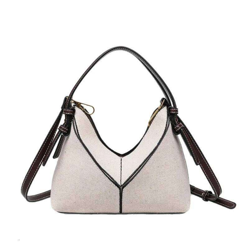 Fashion Versatile PU Canvas Bucket Shoulder And Crossbody Bags Simple Casual Sense Of Retro Handbags For Women