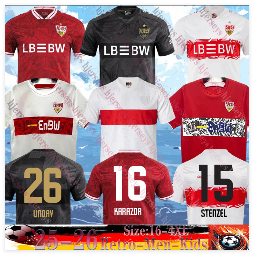 Retro 06 07 25 26 LEWELING gomez Stuttgart Soccer Jerseys 2025 JEONG Demirovic EL BILAL UNDAV MILLOT FUHRICH STILLER ROUAULT KHEDIRA HITZLSPERGER football shirt
