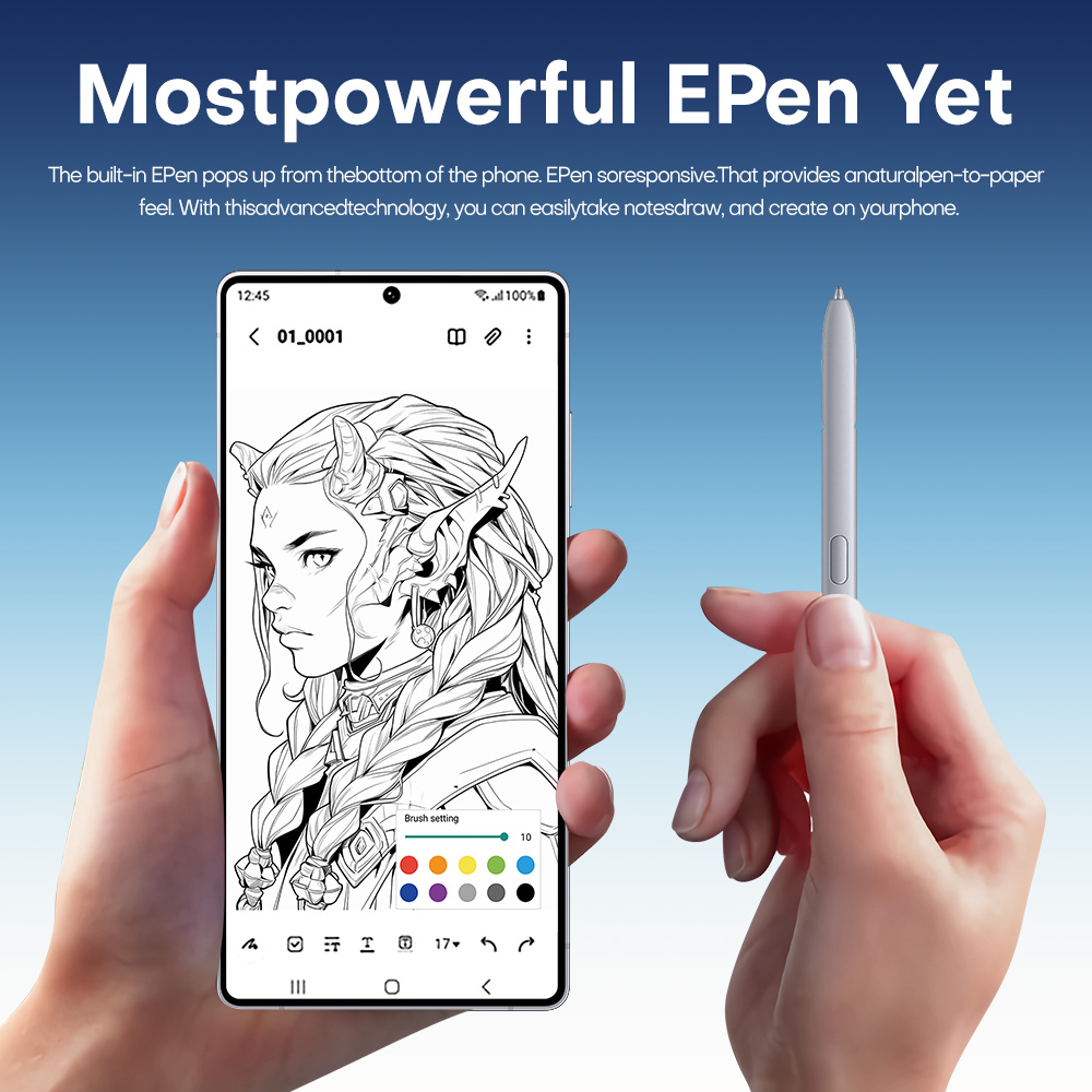 New S25Ultra Snapdragon 8 Gen3 10-core 7.3-inch perforated screen resolution 1440*3200 network 5G 16GB+1TB 72MP+108MP battery 8000mAh Android 15.0 Fas