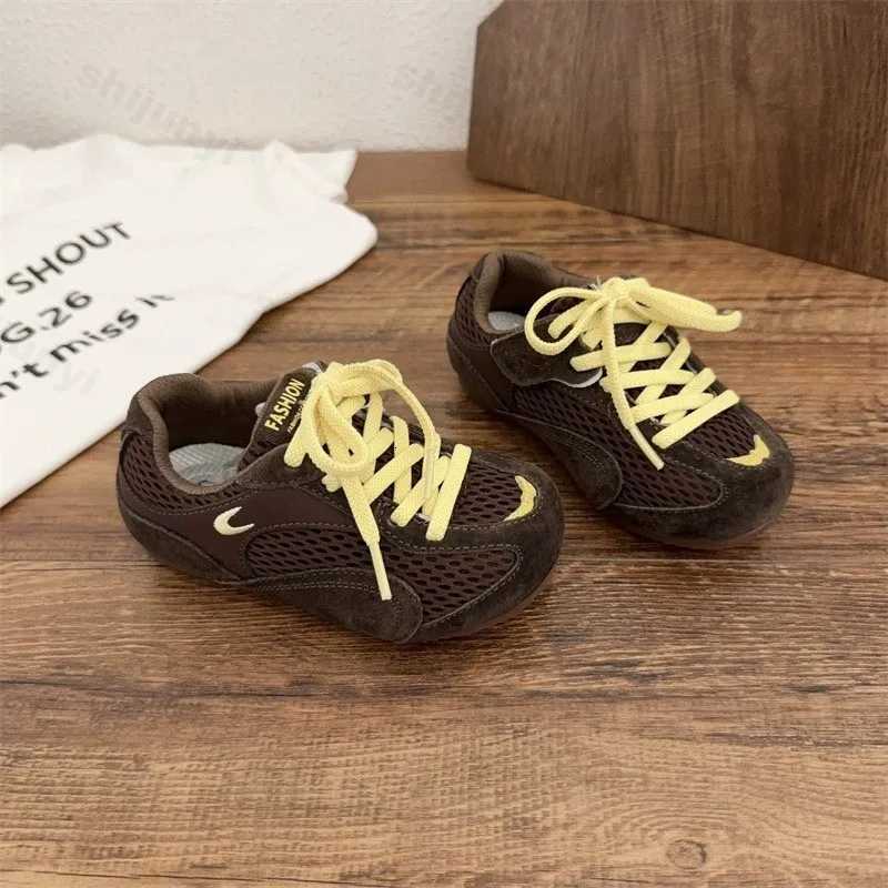 Baby Sports Shoes 2025 Autumn Childrens Soft Bottom Anti Slip Retro Sneakers Toddler Breathable Comfortable Kids Casual ShoesT251017